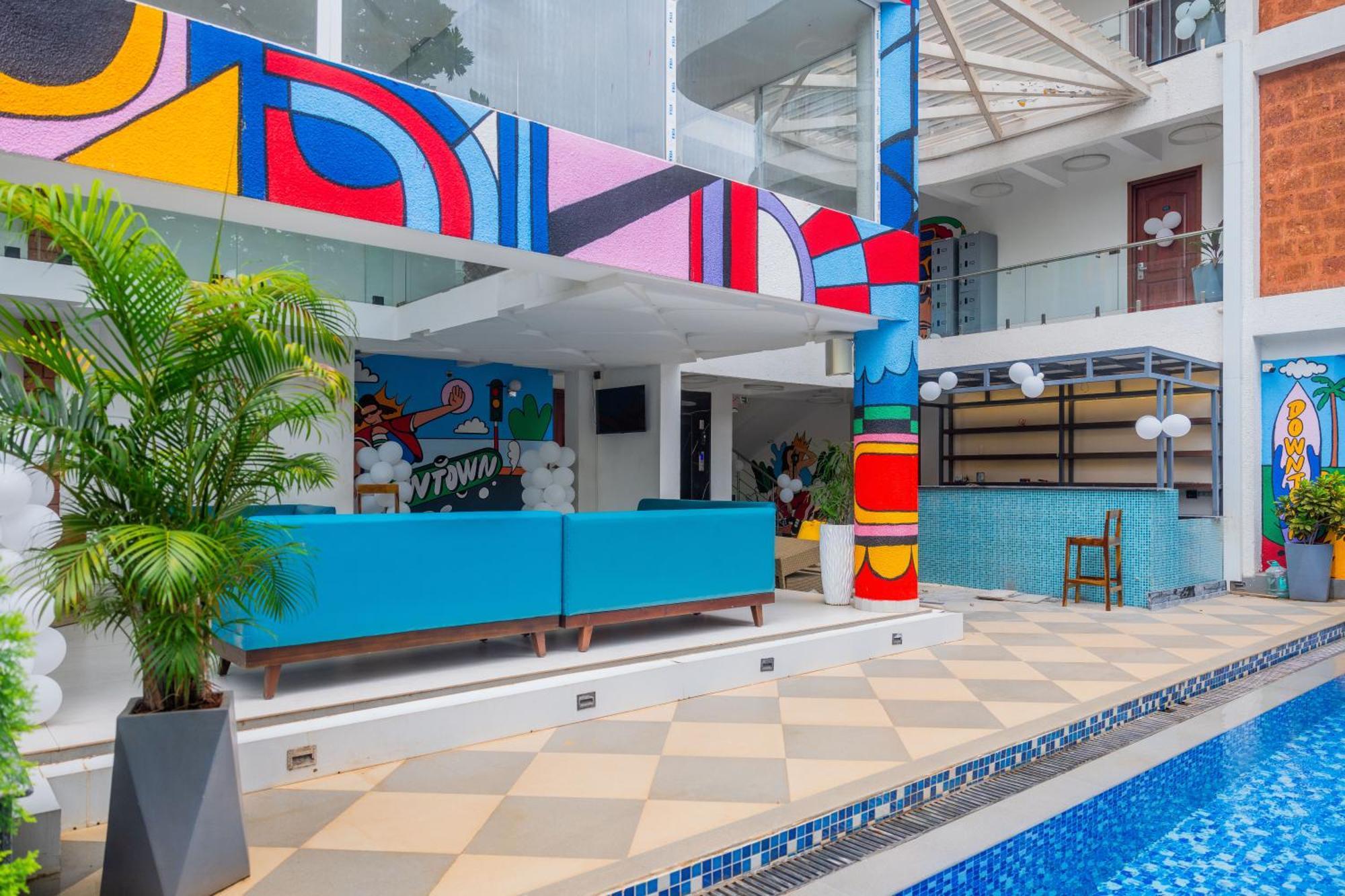 Downtown Hostels - Anjuna Luaran gambar